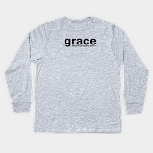 grace. Kids Long Sleeve T-Shirt